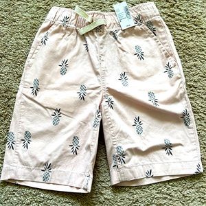 NWT children’s place boy pale pink preppy pineapple shorts size 6